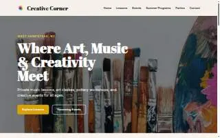 Creative Corner of West Hempstead website
