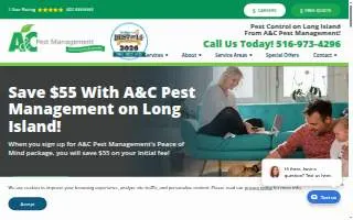 At Last Pest Control of West Islip website