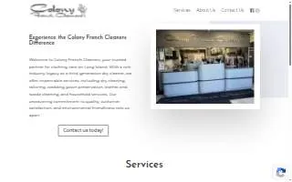 Colony French Cleaners website