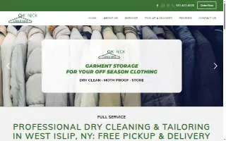 Oak Neck Cleaners website