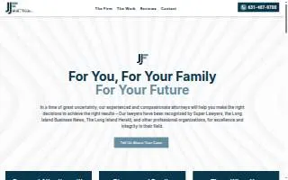 The Law Offices of John J. Fellin, PLLC website