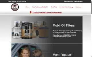 TNT Express Lube website