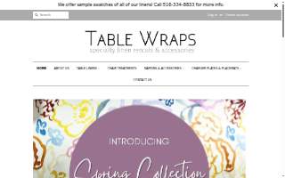 Table Wraps - Specialty Linen Rentals & Accessories of Westbury