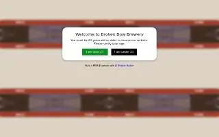 Broken Bow Brewery of White Plains website