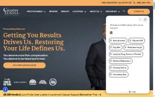 Chaffin Luhana LLP Injury Lawyers of White Plains website