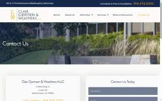 Clair Gjertsen & Weathers PLLC website