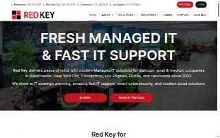 Red Key Solutions - Managed IT - Westchester NY website
