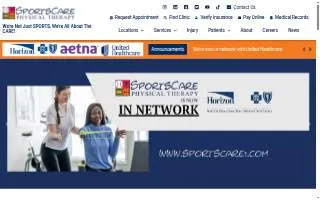 SportsCare Physical Therapy White Plains website