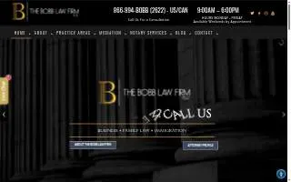 The Bobb Law Firm PLLC Business Lawyers website
