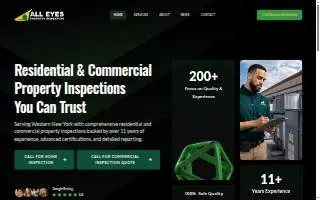 All Eyes Property Inspection of Williamsville website