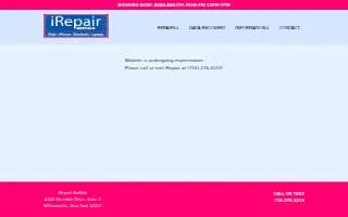 iRepair Buffalo website