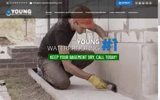 Young Waterproofing Co of Williamsville website