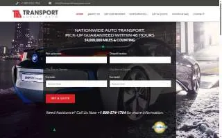 Transport Luxury Auto Corp website