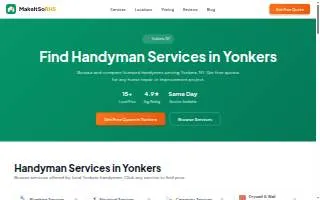 Handyman Yonkers website