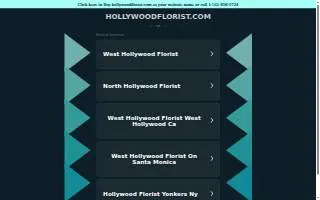 Hollywood Florist of Yonkers website