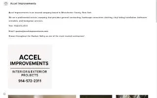 Accel Improvements website