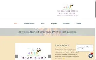 The Learning Garden Day Care Center website