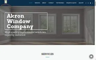 Akron Window Company website