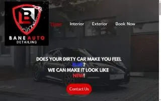 Bane Auto Detailing website