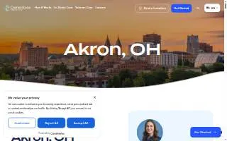 Cornerstone Caregiving of Akron website