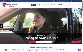 Driving Schools Of Ohio website