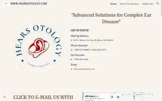 Hears Otology website