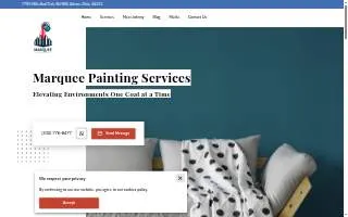 Marquee Painting Services website