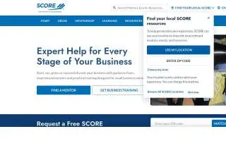 SCORE of Akron website
