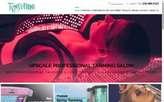 Tansations Tanning Salon of Akron website