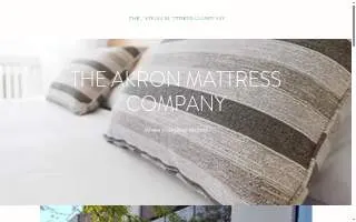 The Akron Mattress Company website