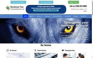 Buckeye Tax and Financial Services, Inc. website