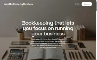 Gray Bookkeeping Solutions website