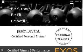 Jason Bryant, CPT website