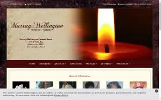 Murray-Wellington Funeral Home website