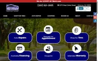 Uptown Auto Service website