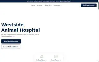 West Side Animal Hospital of Alliance website