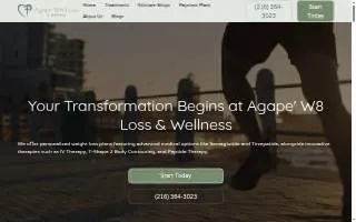 Agape' W8 Loss & Wellness of Amherst website