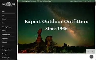 Backpackers Shop Of Ohio Canoe Adventures website