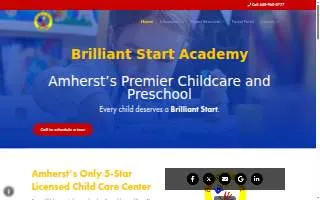 Brilliant Start Academy website