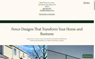 Elyria Fence Inc website