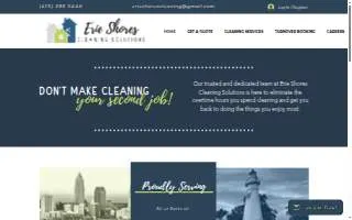 Erie Shores Cleaning Solutions website