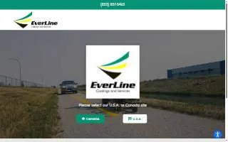 EverLine Coatings and Services of Amherst website