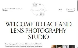 Lace and Lens Studio, LLC website
