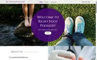 Right Foot Podiatry website