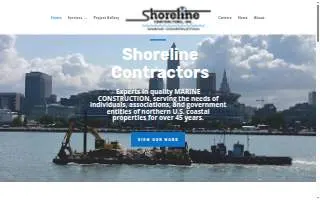 Shoreline Contractors, Inc., a Marine Construction Company website