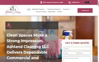 Ashland Cleaning, LLC website