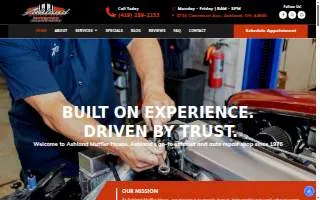 Ashland Muffler House website