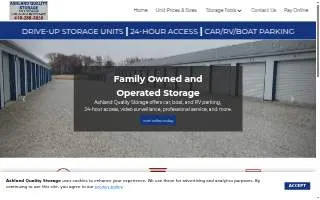 Ashland Quality Storage website