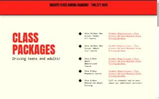 Buckeye State Driving Academy website