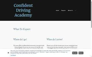 Confident Driving Academy of Ashland website